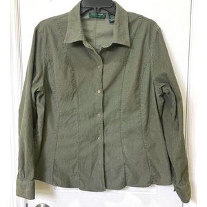 Lemon Grass Studio top women's size XL corduroy fabric excellent shape